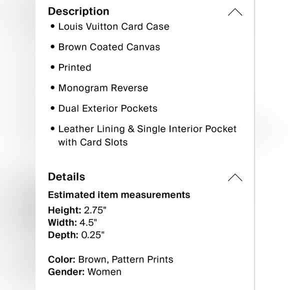 Louis Vuitton Card Holder. Reverse Mono EUC Authentic - Picture 5 of 5